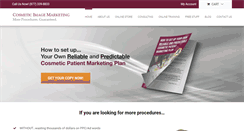 Desktop Screenshot of cosmeticimagemarketing.com