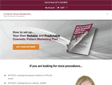 Tablet Screenshot of cosmeticimagemarketing.com